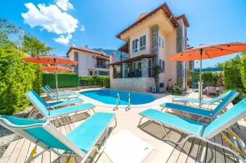 Private family villa in Ovacik with spacious pool